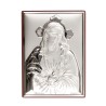 Support a suspendre ou a poser H. 11 x 8 cm sujet plaque laminee argentee, plusieurs modeles.