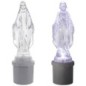 Lumignon blanc a piles avec éclairage LED, représentant la V Miraculeuse en cristal, H. 21 cm (2 piles LR14 incluses).