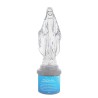 Lumignon blanc a piles avec éclairage LED, représentant la V Miraculeuse en cristal, H. 21 cm (2 piles LR14 incluses).